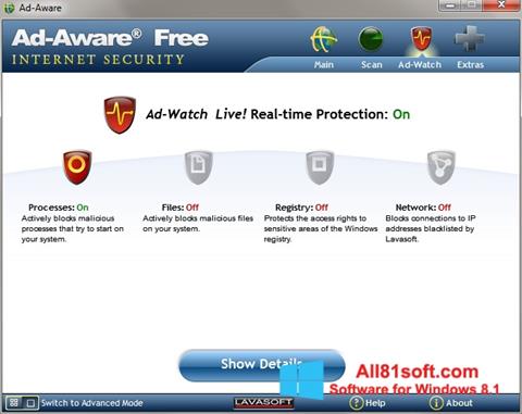 Снимак заслона Ad-Aware Windows 8.1
