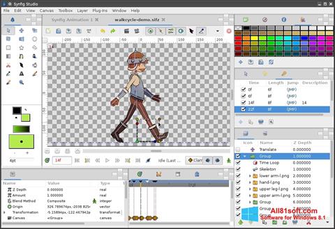 Снимак заслона Synfig Studio Windows 8.1