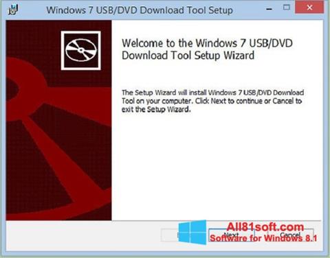 Снимак заслона Windows 7 USB DVD Download Tool Windows 8.1