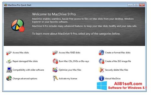 Снимак заслона MacDrive Windows 8.1