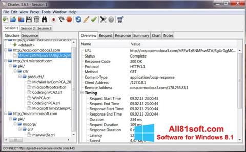 Снимак заслона Charles Windows 8.1