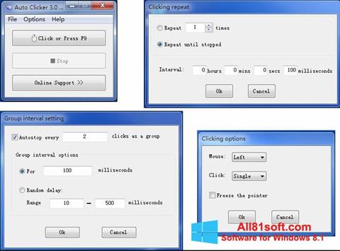 Снимак заслона GS Auto Clicker Windows 8.1
