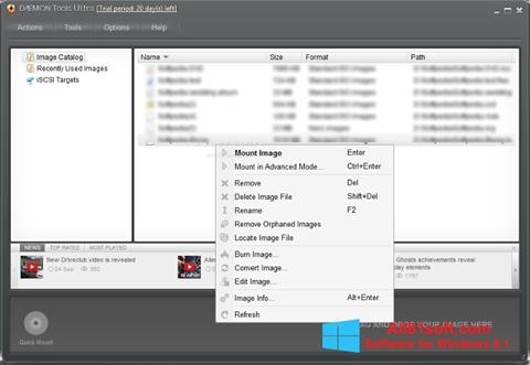 Снимак заслона DAEMON Tools Ultra Windows 8.1