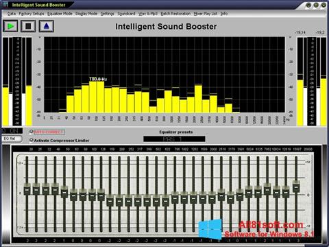 Снимак заслона Sound Booster Windows 8.1