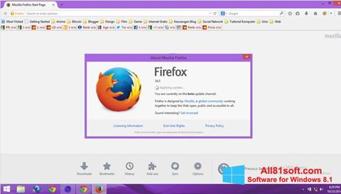 Снимак заслона Mozilla Firefox Offline Installer Windows 8.1