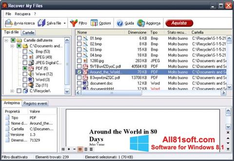 Снимак заслона Recover My Files Windows 8.1