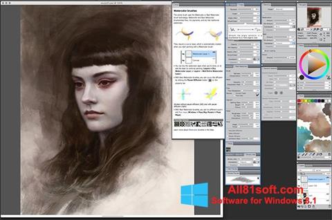 Снимак заслона Corel Painter Windows 8.1
