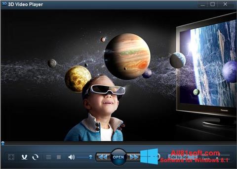 Снимак заслона 3D Video Player Windows 8.1