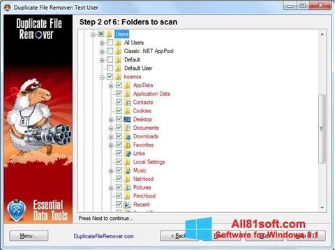 Снимак заслона Duplicate File Remover Windows 8.1