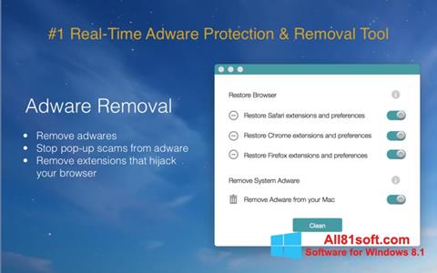 Снимак заслона Adware Removal Tool Windows 8.1