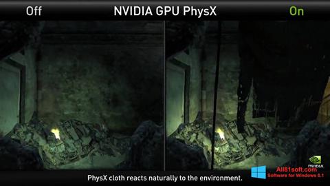 Снимак заслона NVIDIA PhysX Windows 8.1