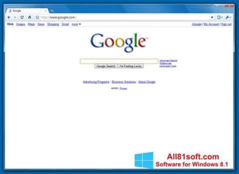 Снимак заслона Google Chrome Beta Windows 8.1