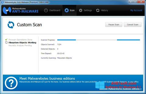 Снимак заслона Malwarebytes Anti-Malware Windows 8.1