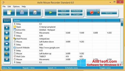 Снимак заслона Mouse Recorder Windows 8.1