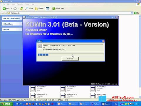 Снимак заслона KDWin Windows 8.1