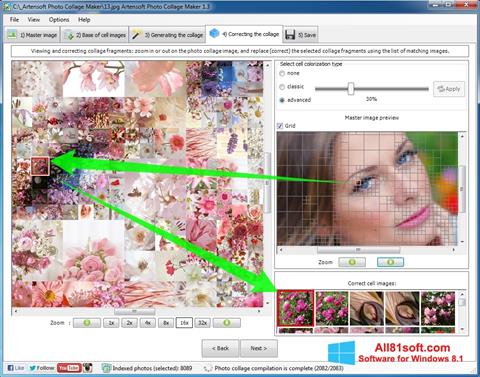 Снимак заслона Photo Collage Maker Windows 8.1