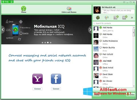 Снимак заслона ICQ Windows 8.1