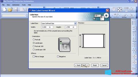 Снимак заслона BarTender Windows 8.1