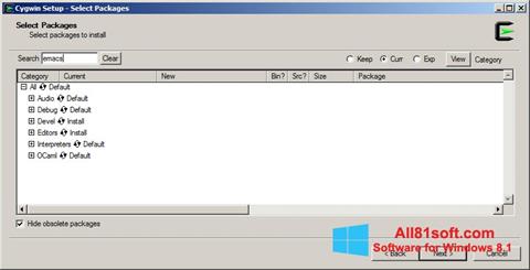 Снимак заслона Cygwin Windows 8.1