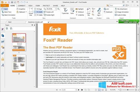 Снимак заслона Foxit Reader Windows 8.1