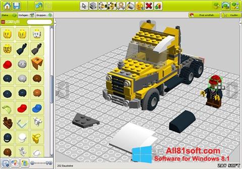 Снимак заслона LEGO Digital Designer Windows 8.1