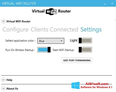 Снимак заслона Virtual WiFi Router Windows 8.1