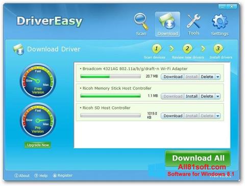Снимак заслона Driver Easy Windows 8.1