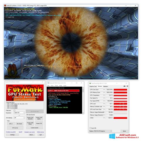 Снимак заслона FurMark Windows 8.1