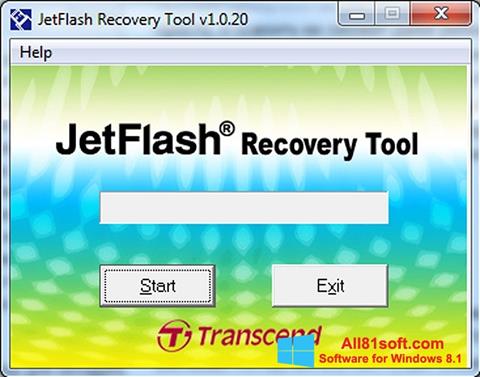 Снимак заслона JetFlash Recovery Tool Windows 8.1