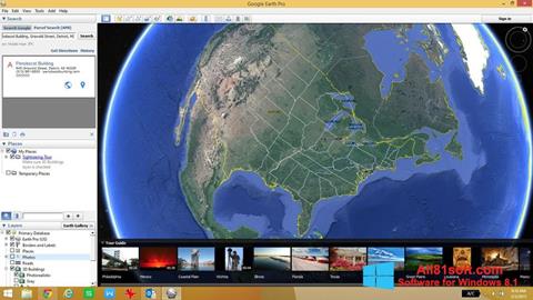Снимак заслона Google Earth Pro Windows 8.1