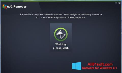Снимак заслона AVG Remover Windows 8.1