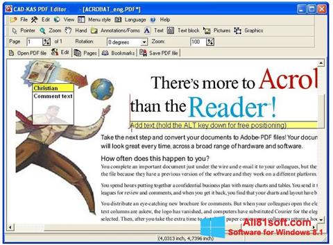 Снимак заслона PDF Reader Windows 8.1