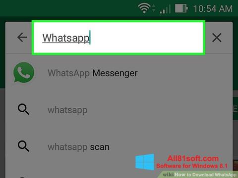Снимак заслона WhatsApp Windows 8.1